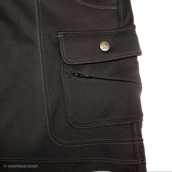 Athleta Skirt Fleece Lined Pockets Black XS - Picture 3 of 5